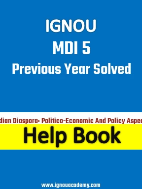 IGNOU MDI 5 Previous Year Solved Question Paper